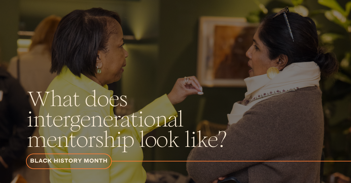 What does international mentorship look like? Black History Month title graphic