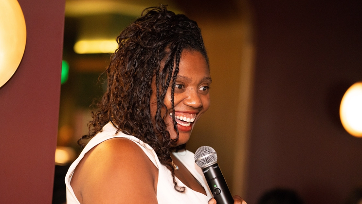 Chief Member speaking at recent Clubhouse event in Washington, D.C.