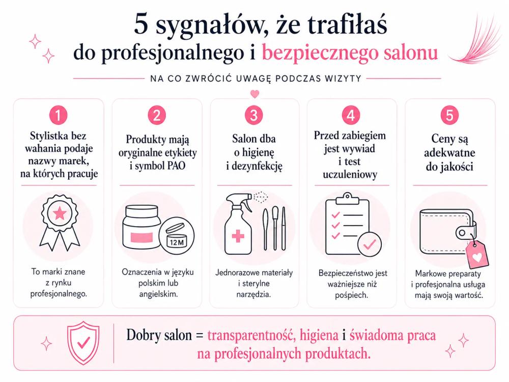 5 sygnałów, że trafiłaś do profesjonalnego i bezpiecznego salonu