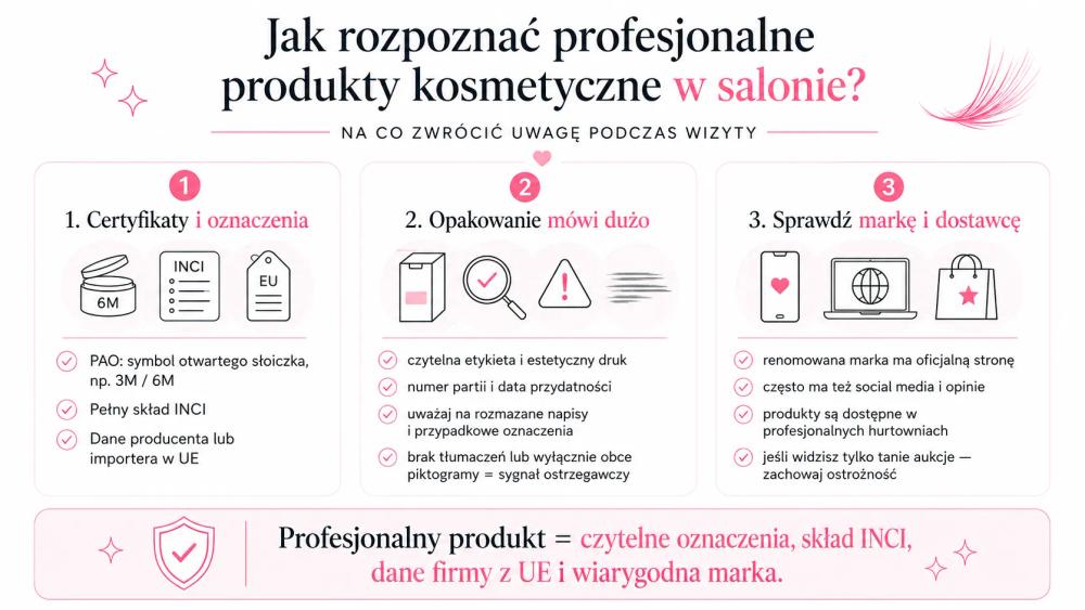 Jak rozpoznać profesjonalne produkty kosmetyczne w salonie?