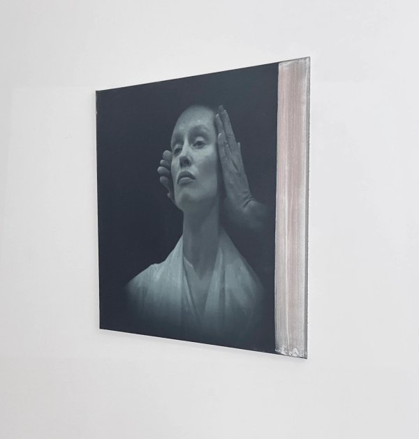 The pink curtain (with Bianca O'Brien) by Dominik L.