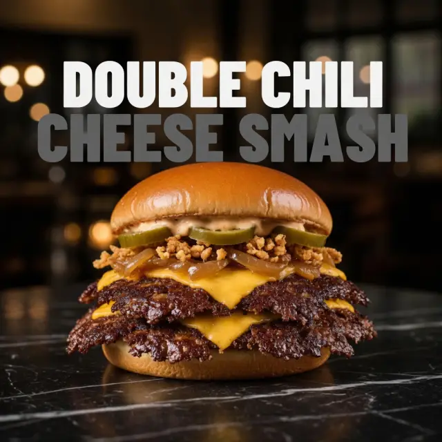 DOUBLE CHILI CHEESE SMASH