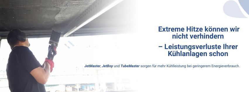 Leistungsverluste Ihrer Kühlanlagen schon. JetMaster, JetBoy und TubeMaster sorgen für mehr Kühlleistung bei geringerem Energieverbrauch.