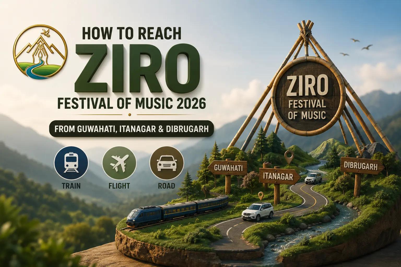 How to Reach Ziro Festival of Music 2026 From Guwahati, Itanagar & Dibrugarh