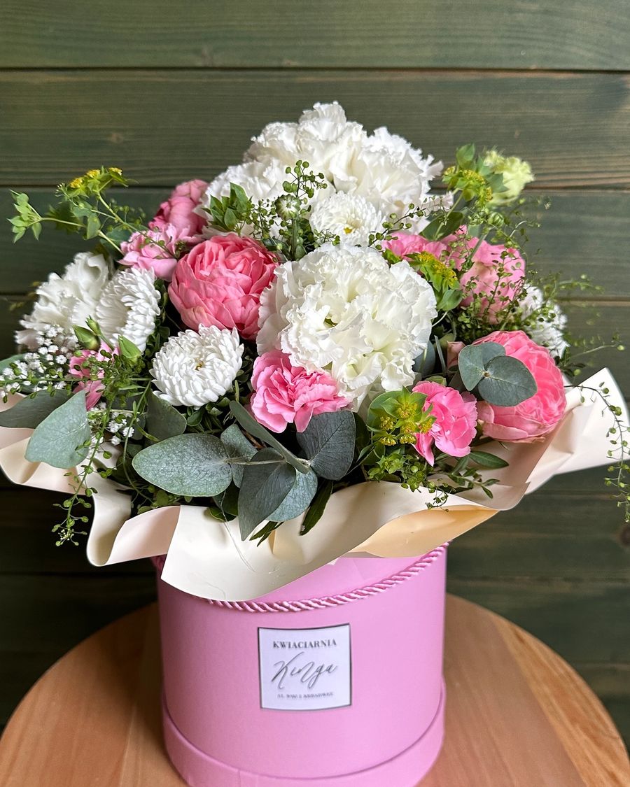 Flowerbox biało-różowy — ujęcie 2