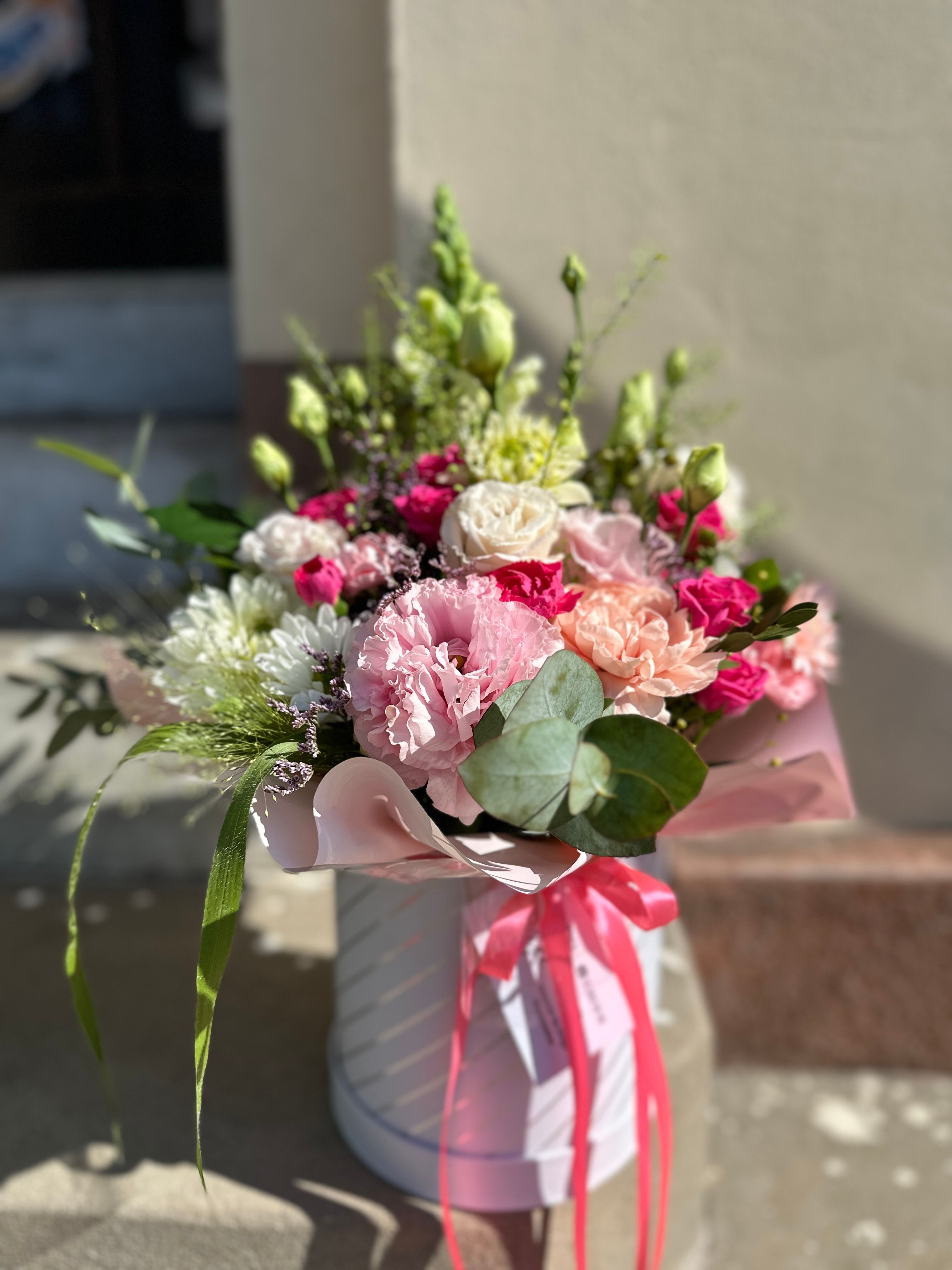 Flowerbox różowy