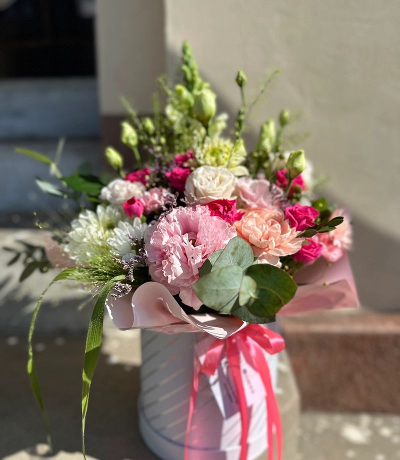 Flowerbox różowy