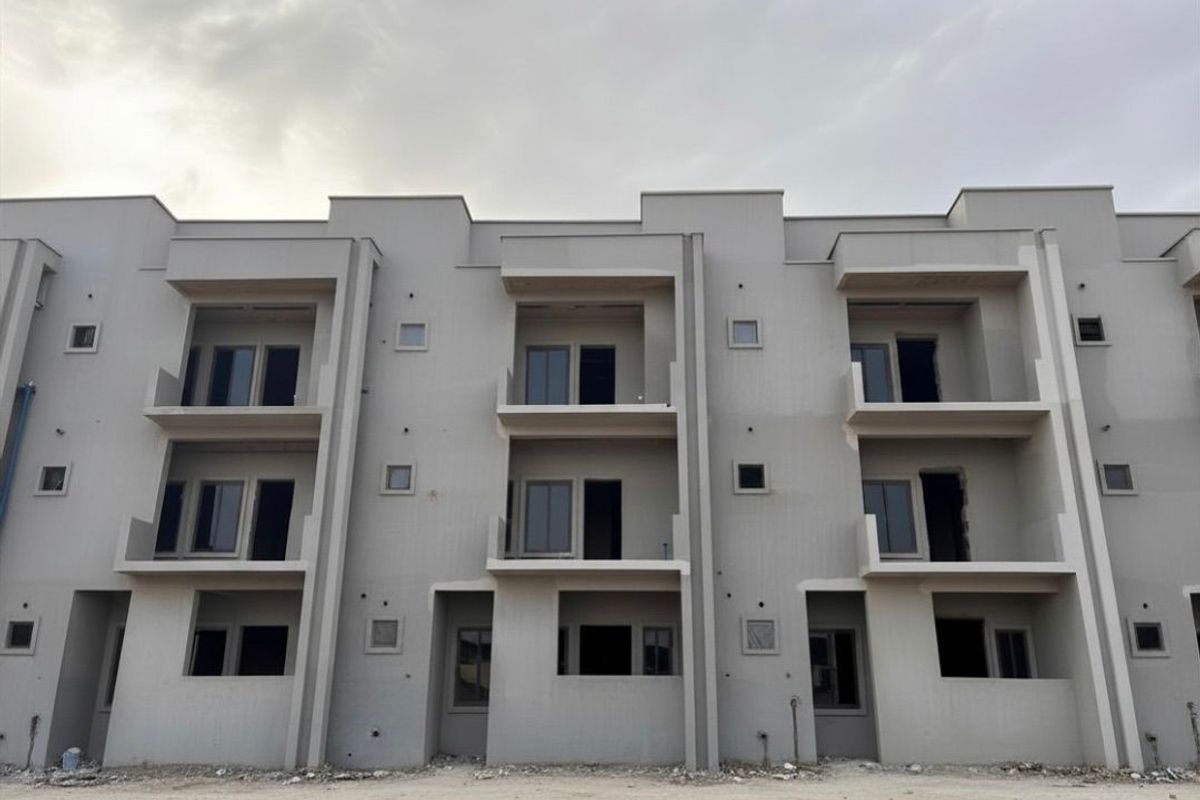 A front View of Afriland Estate Karmo Terrace