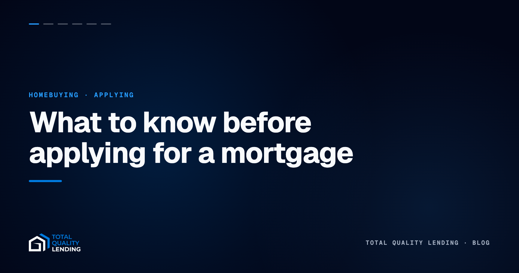 What to know before applying for a mortgage in this market