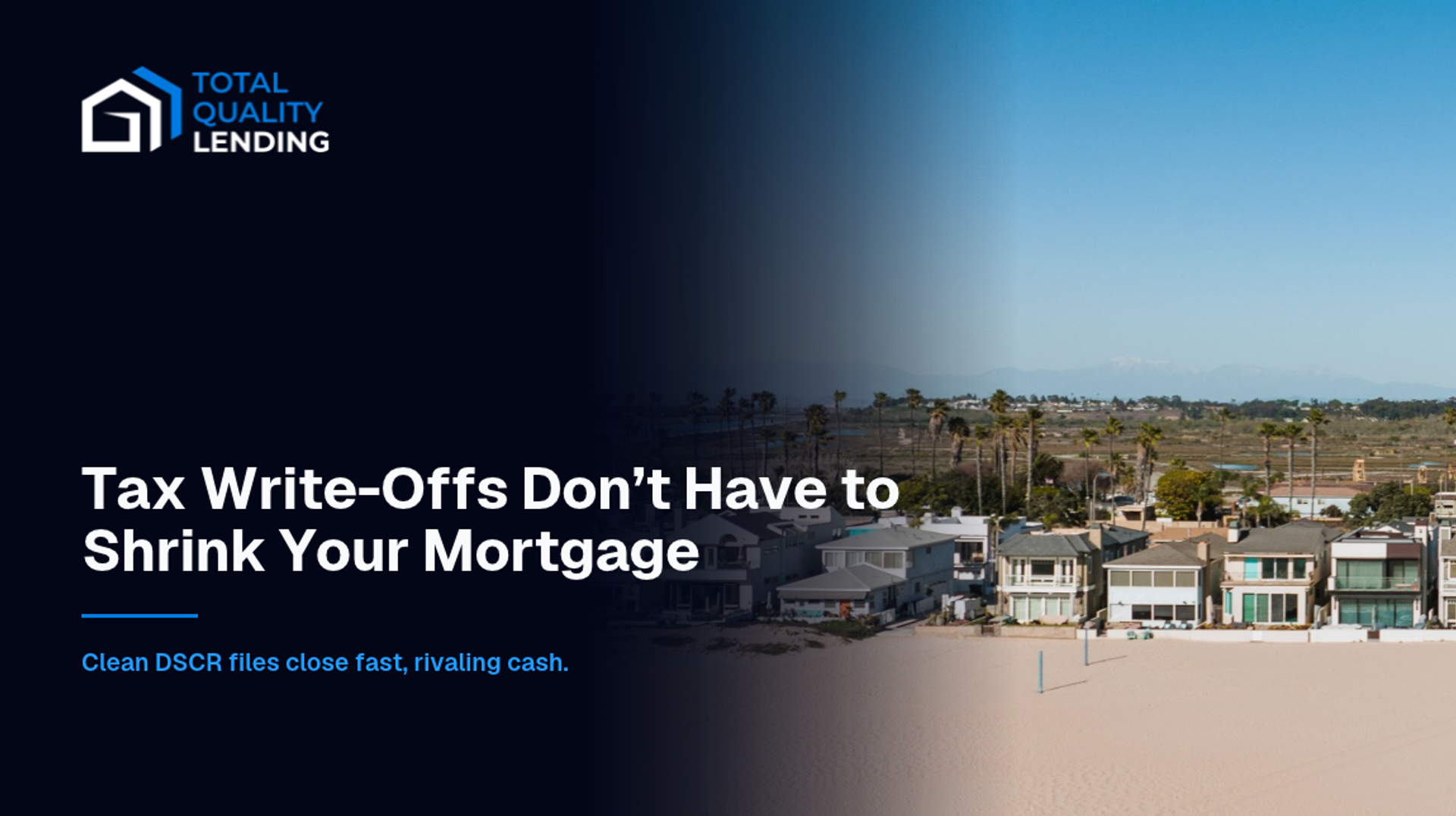 Tax write-offs don’t have to shrink your mortgage. Investment property loans for business owners without tax returns.
