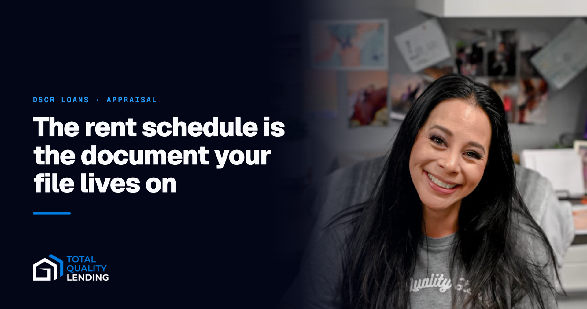 The rent schedule is the document your file lives on — Total Quality Lending