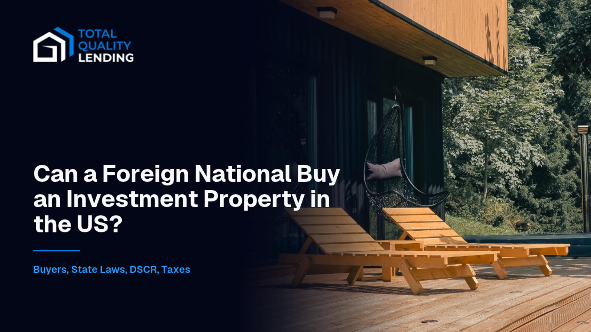 Can a foreign national buy an investment property in the US? State limits, DSCR financing and the FIRPTA rule at sale.