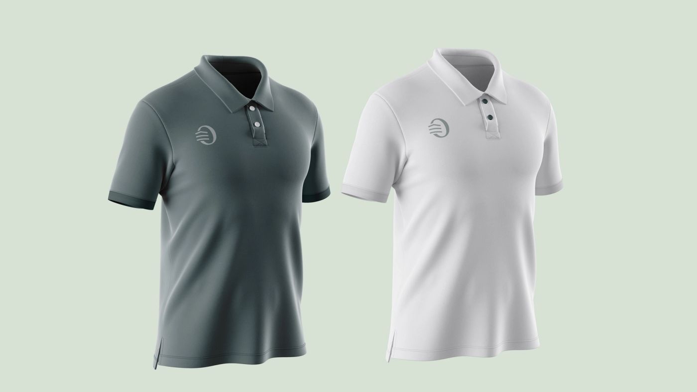 Panoramic branded staff polo shirts in two tones