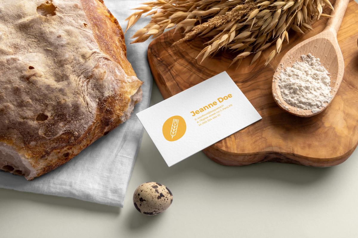 Baguette business card design