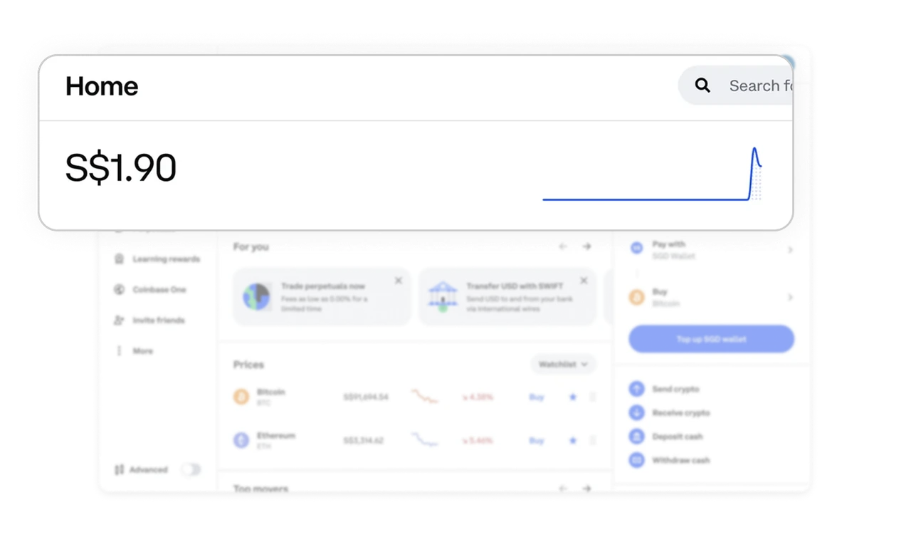 Primary value and trend are communicated instantly
