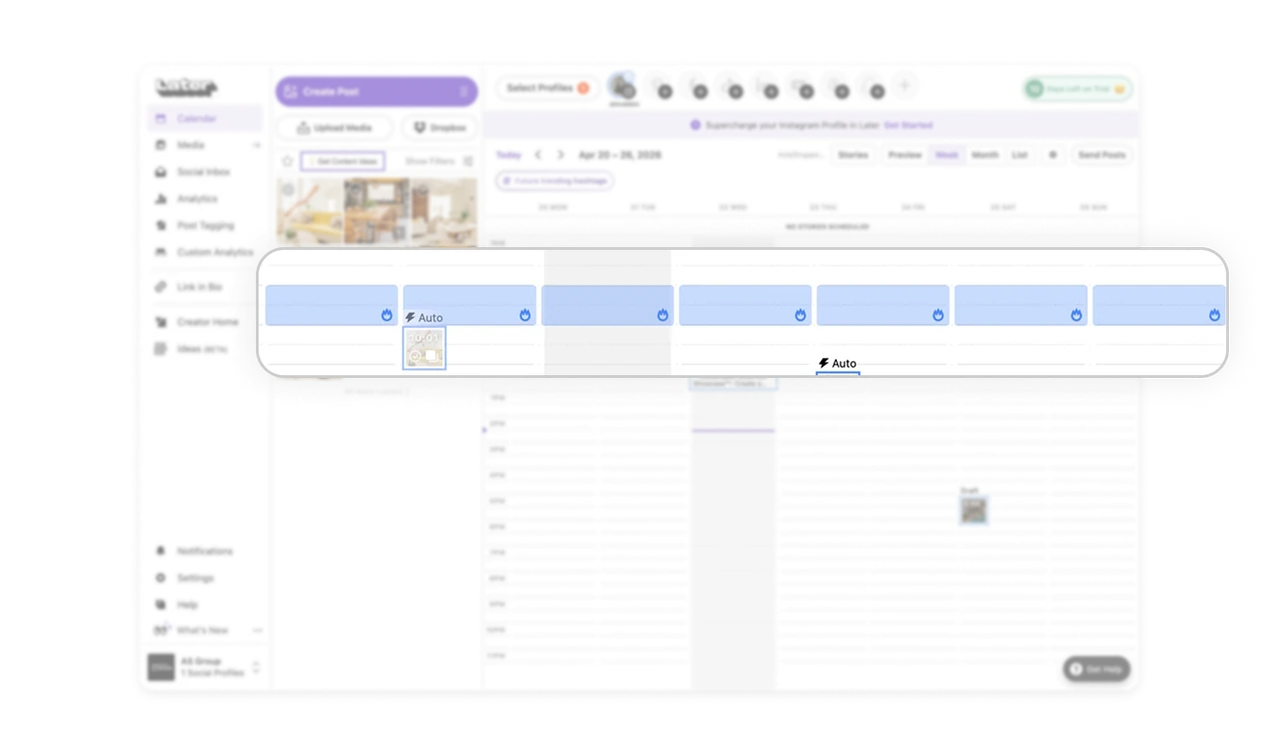 Highlighted peak-time slots guide users to better scheduling