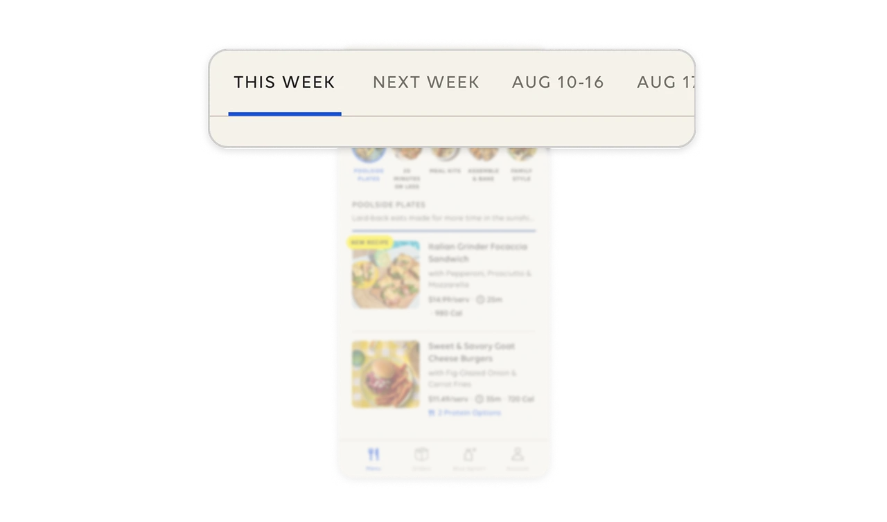 Match week labels to the planning horizon
