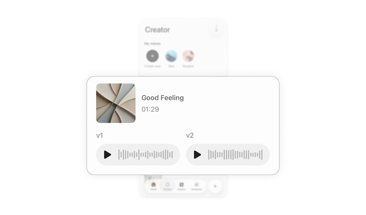 V1 and V2 variants turn "is this good?" into "which is better?"