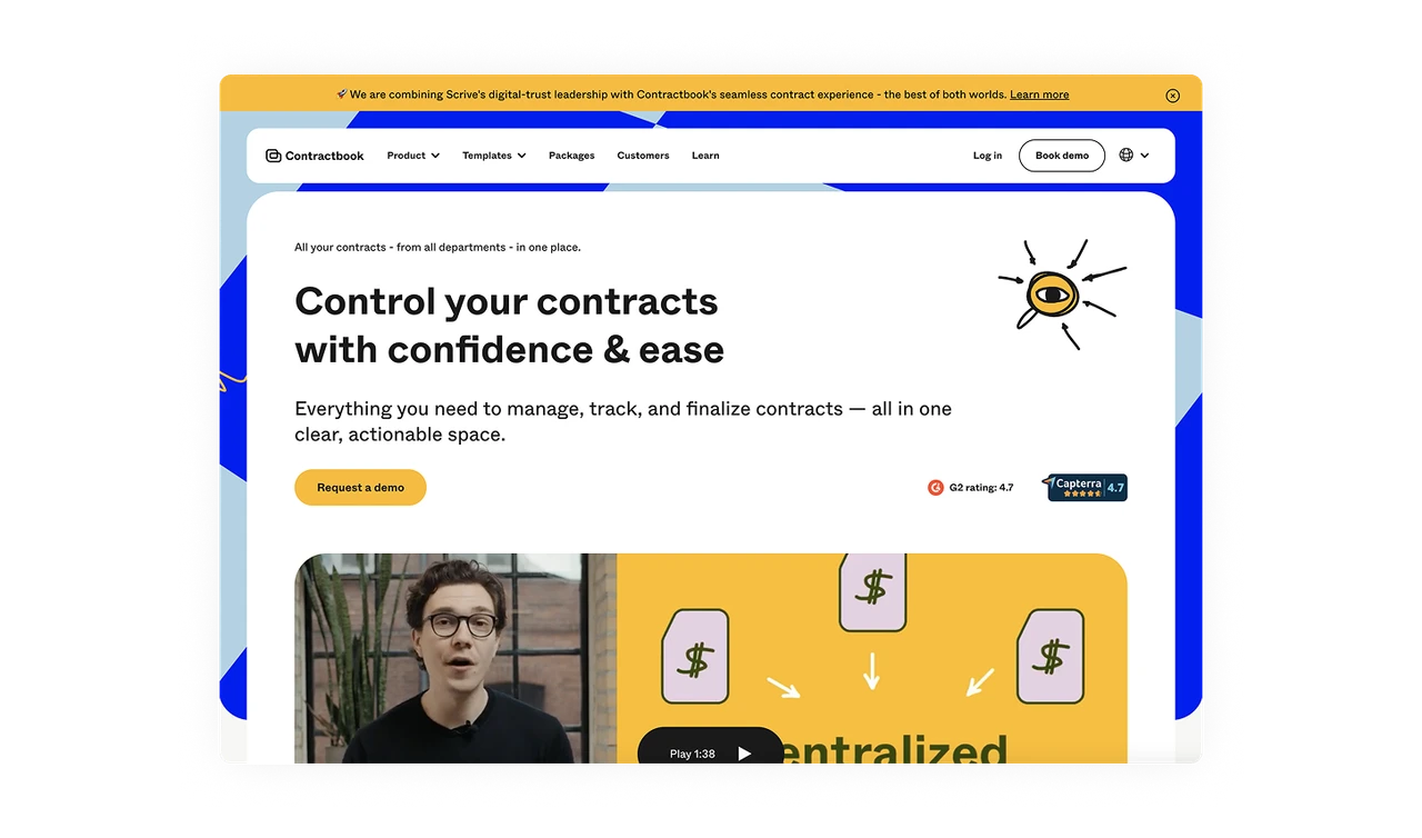Layered background for contrast