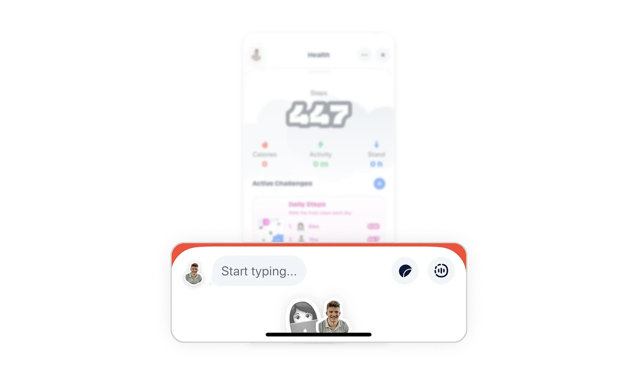 Chat and activity coexist without breaking focus