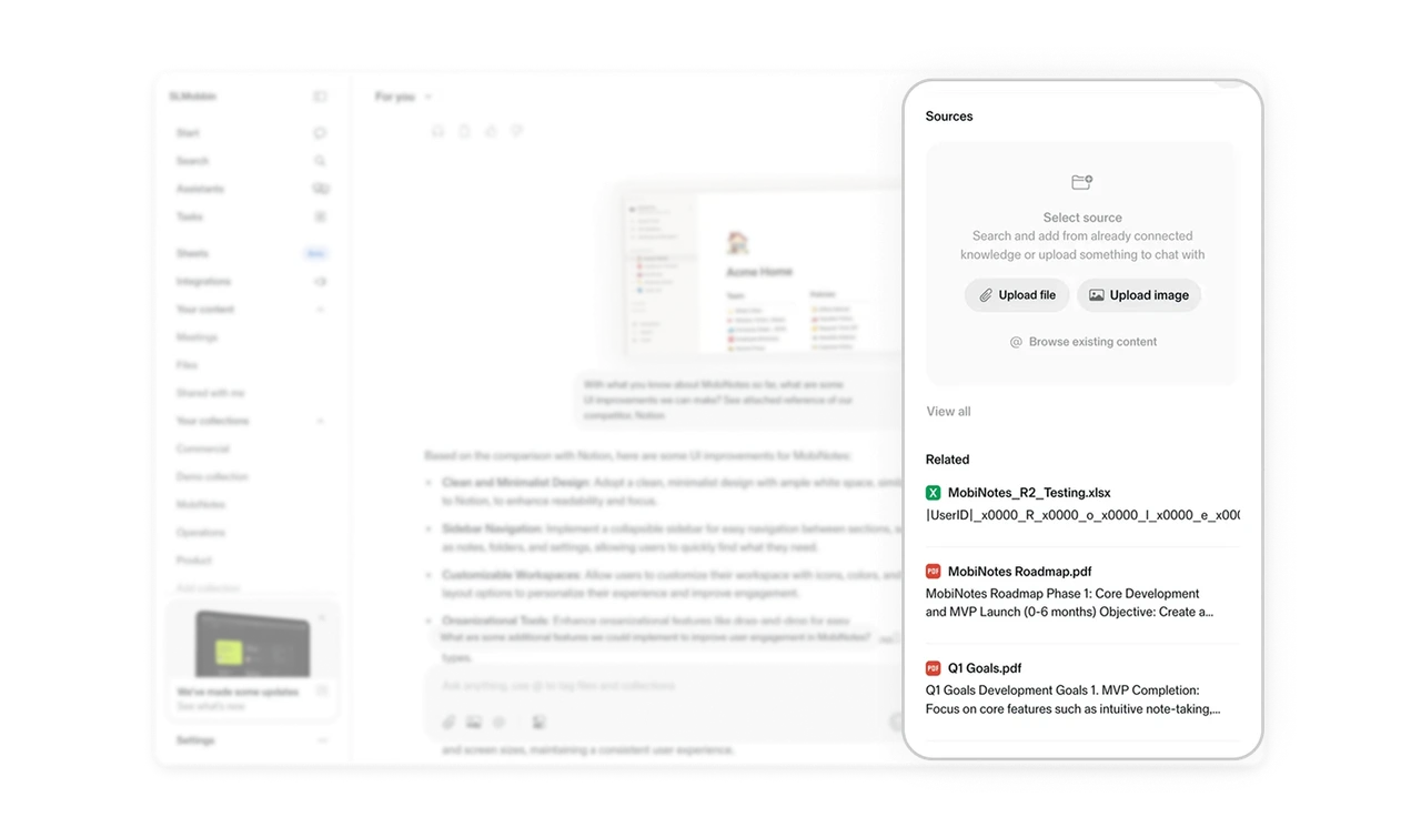 Context lives beside the conversation, not inside it