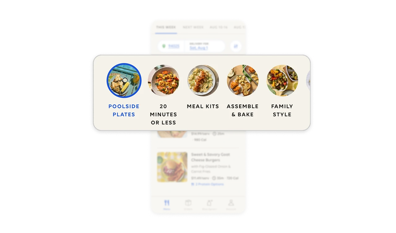 Organize meals around everyday planning decisions