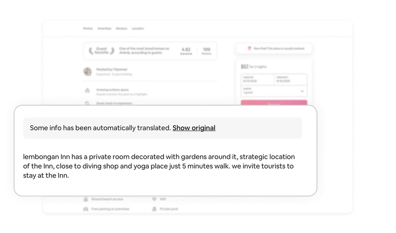 Auto-translation with user control