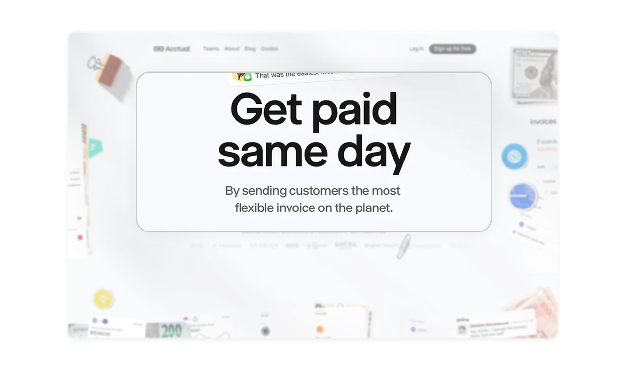 Outcome-Focused Headline Over Feature Lists