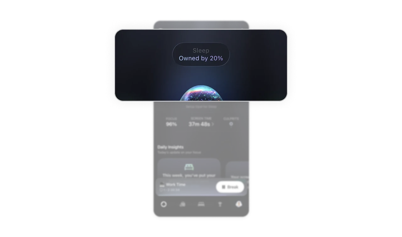 "Owned by 20%" turns focus into a progress game