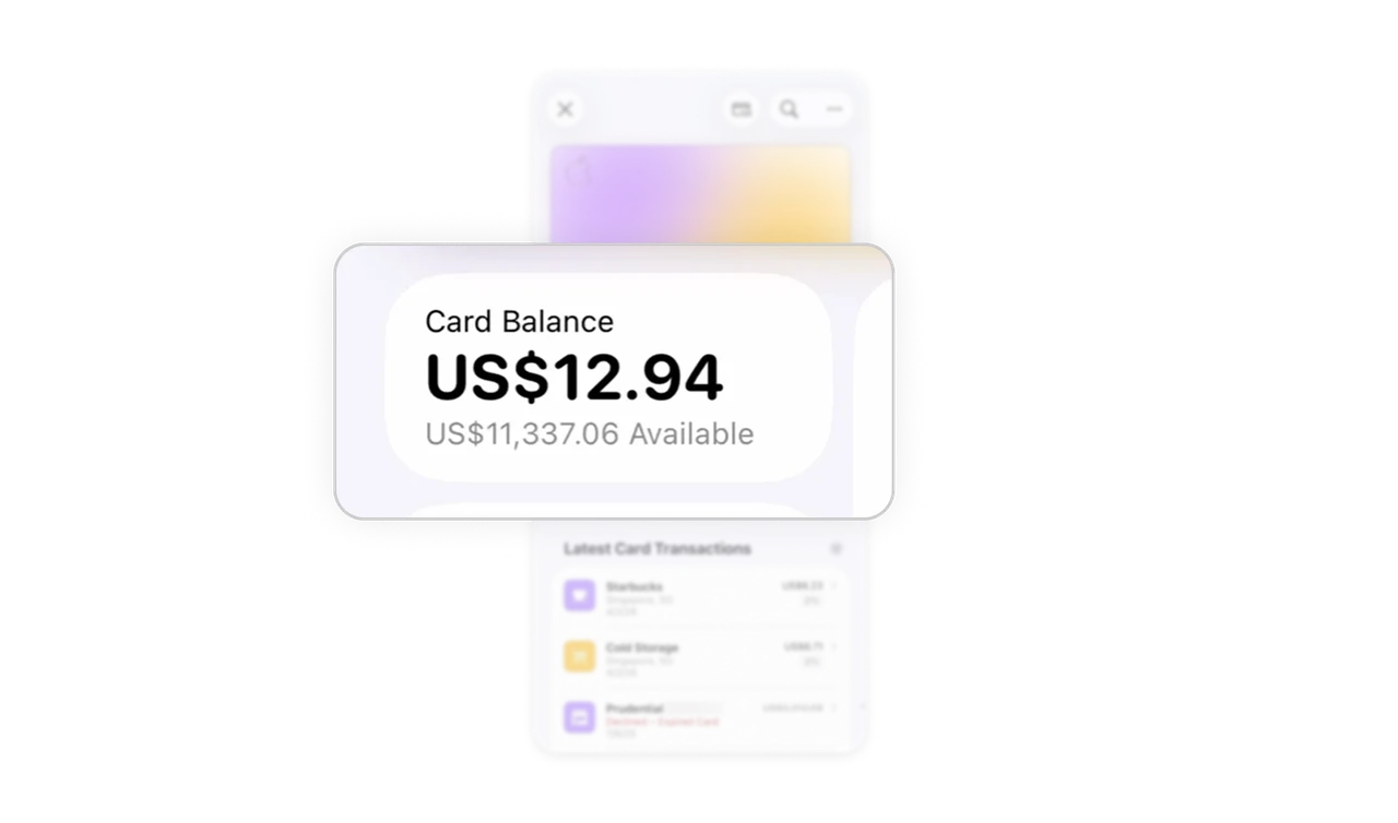 Show balance and available credit together