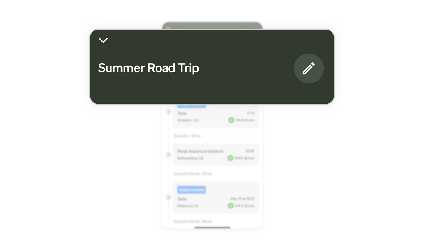 Personalization through trip naming