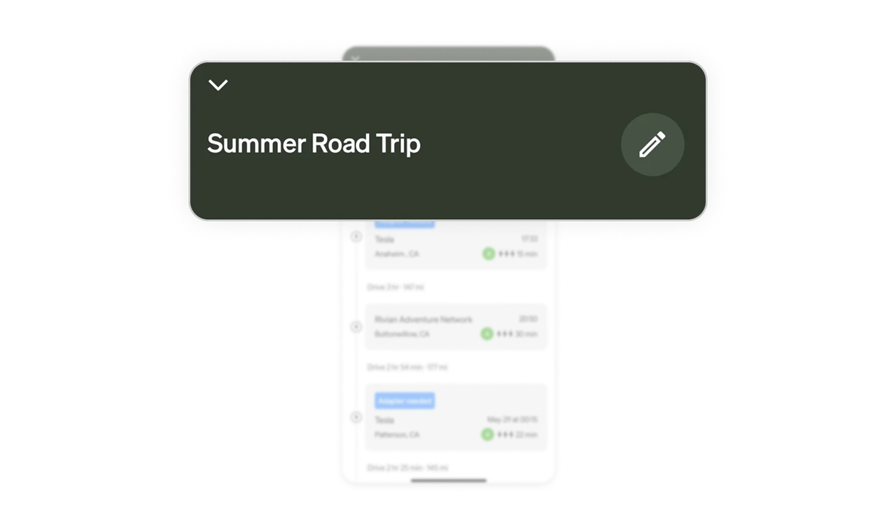 Personalization through trip naming