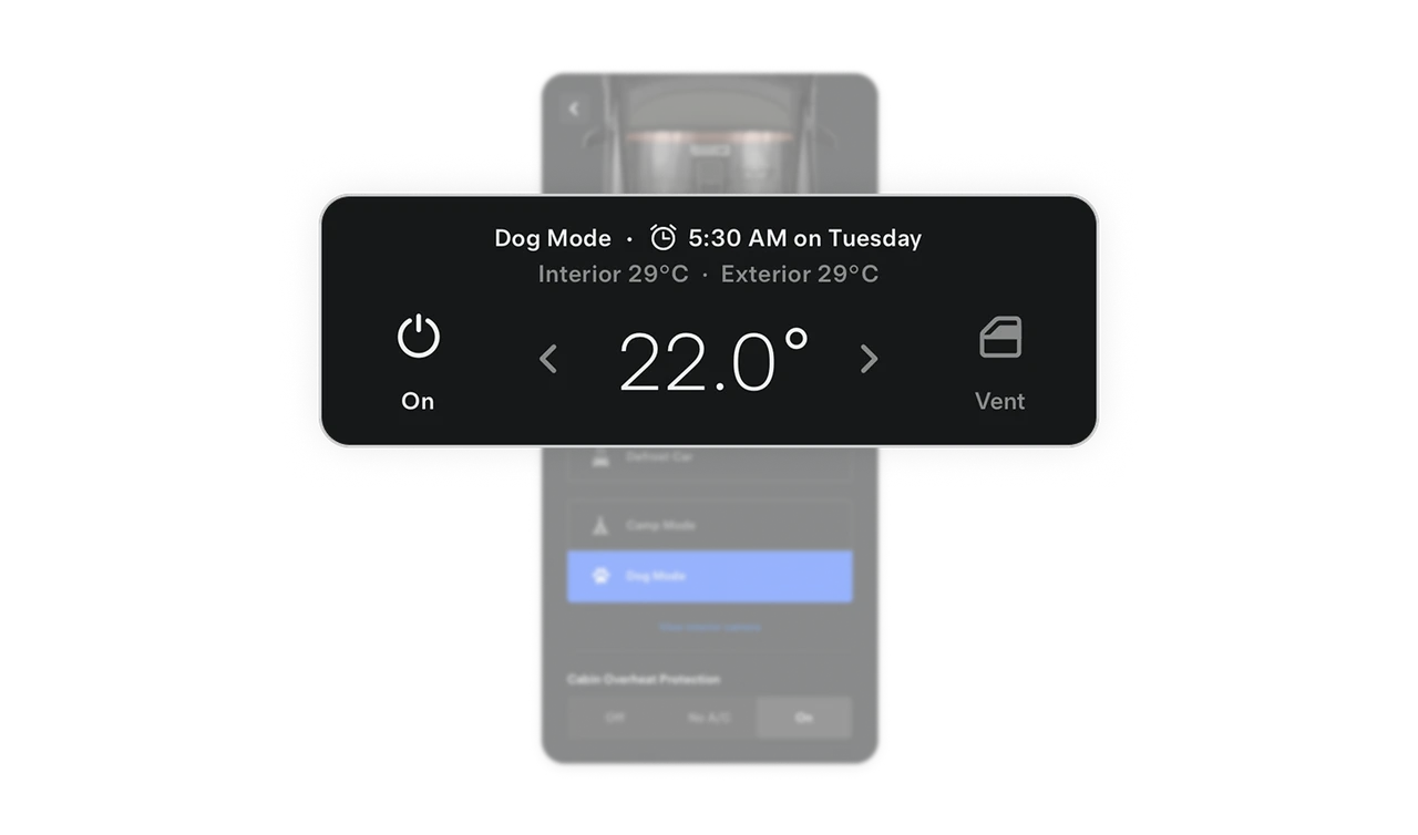 Scheduled climate preheat appears as contextual information