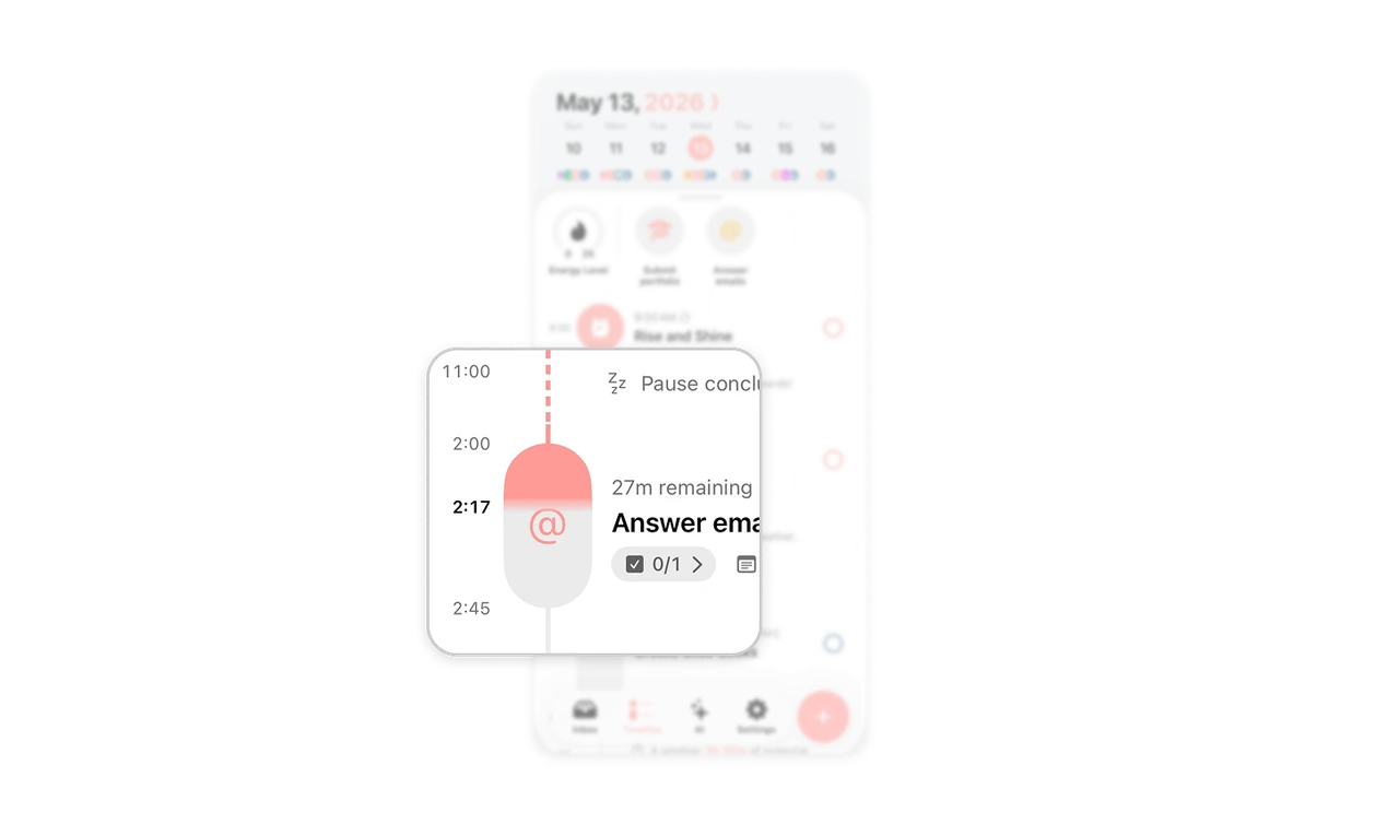Make the task its own time indicator