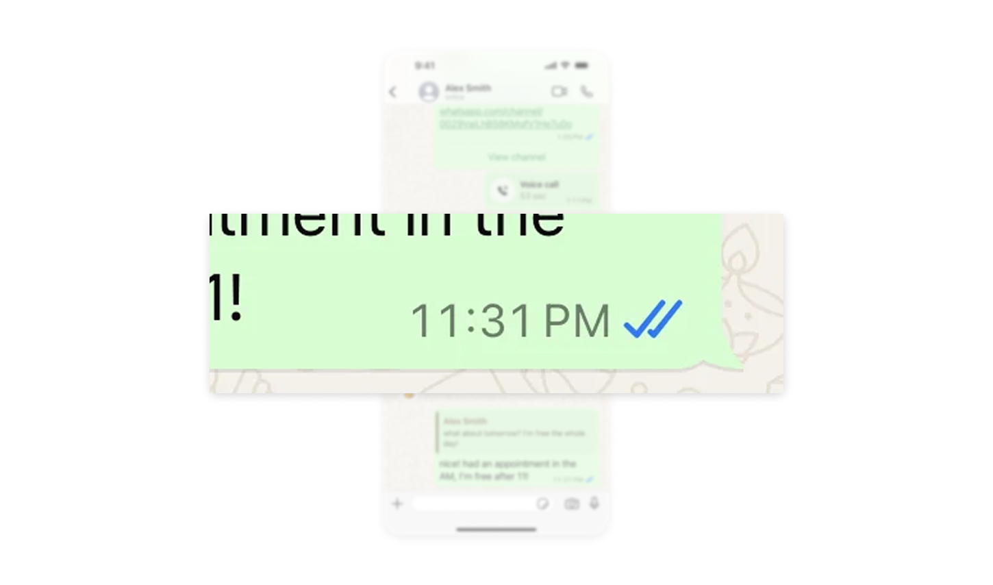 Visual Message Status Without Clutter