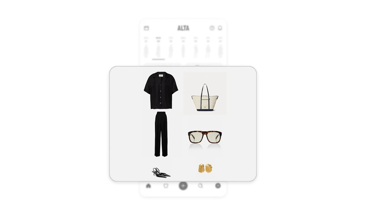 The flat-lay is the output format, and the perceived intelligence