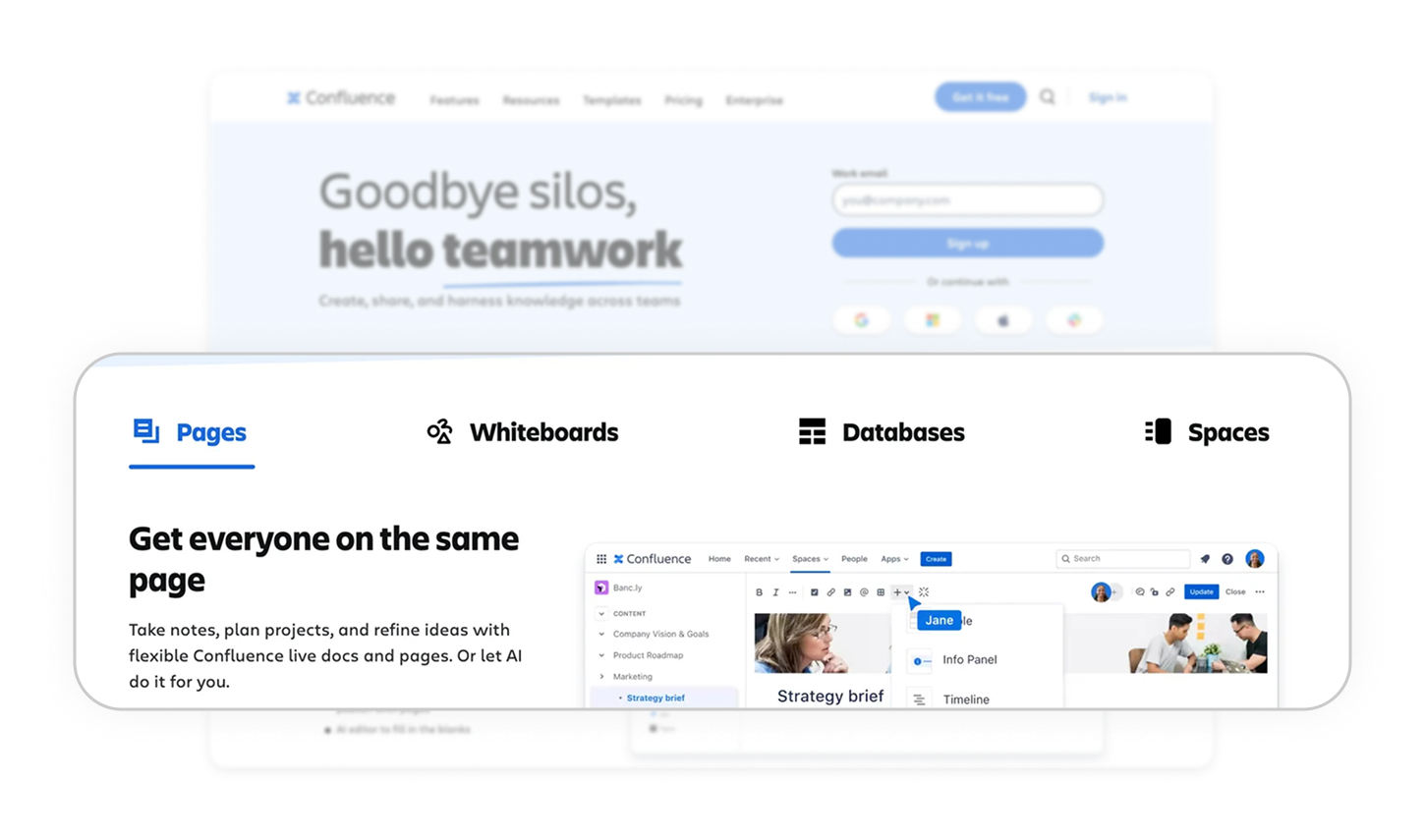 Feature exploration above the fold