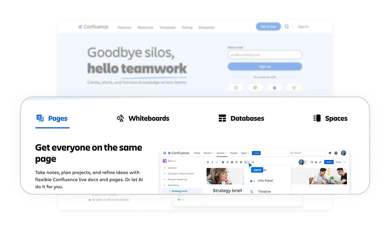 Feature exploration above the fold