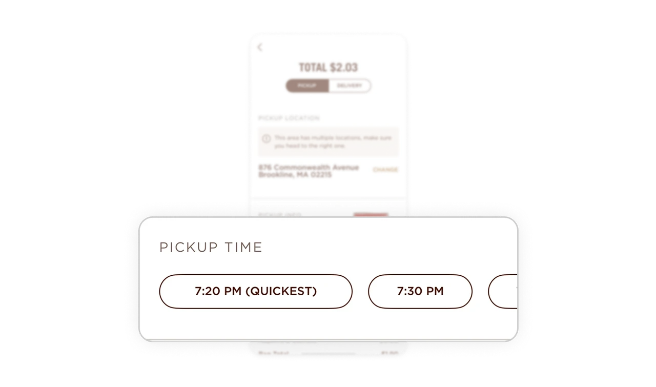 Predefined pickup times speed up decision-making