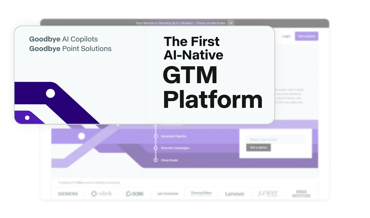 A bold headline paired with a clear industry problem