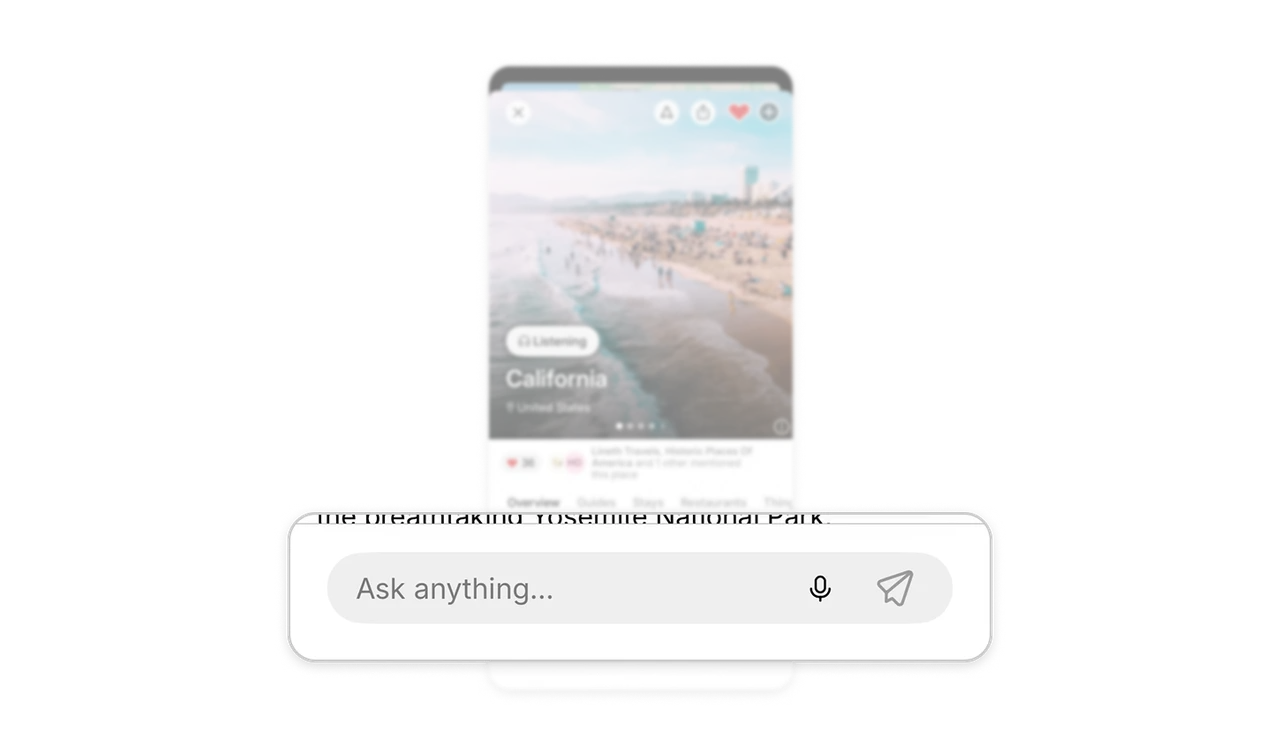 Complement browsing with an open question channel