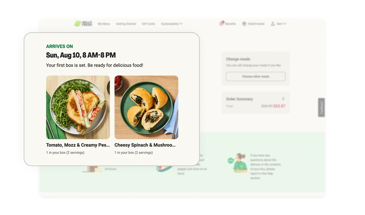 Delivery Timing with Visual Preview