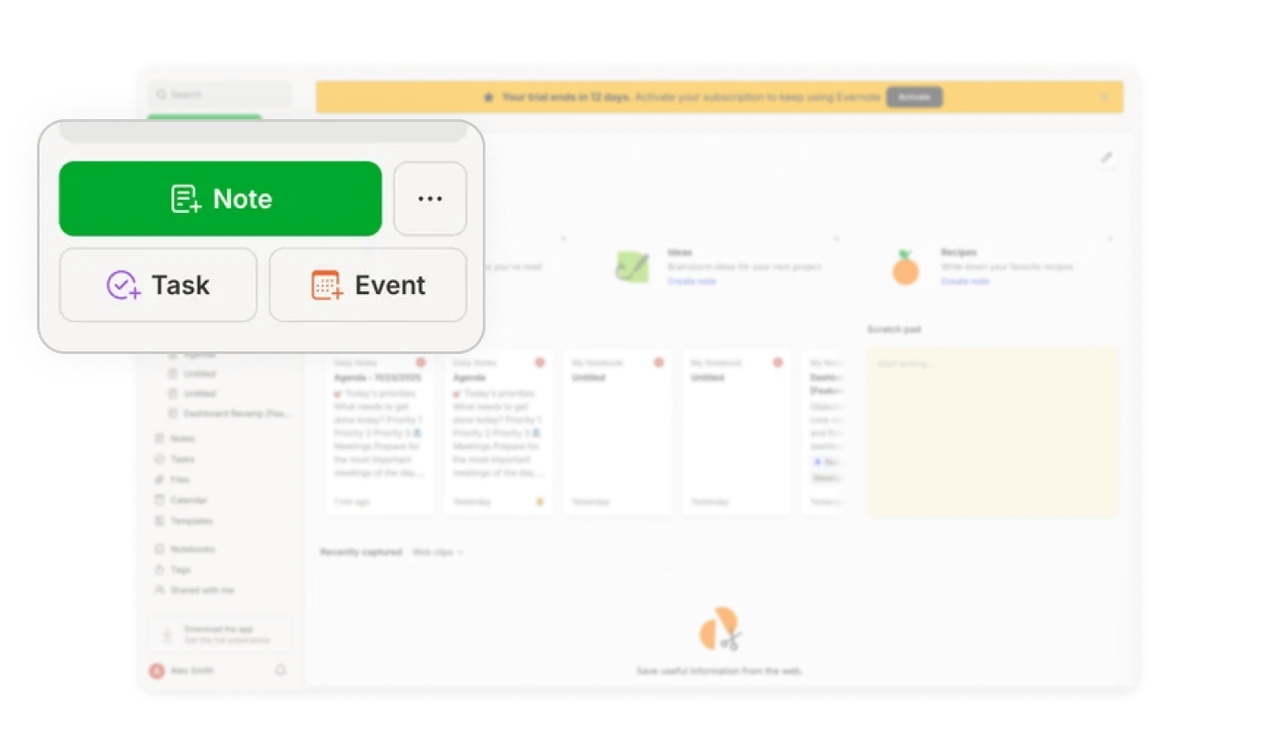 Persistent Quick Actions in Navigation