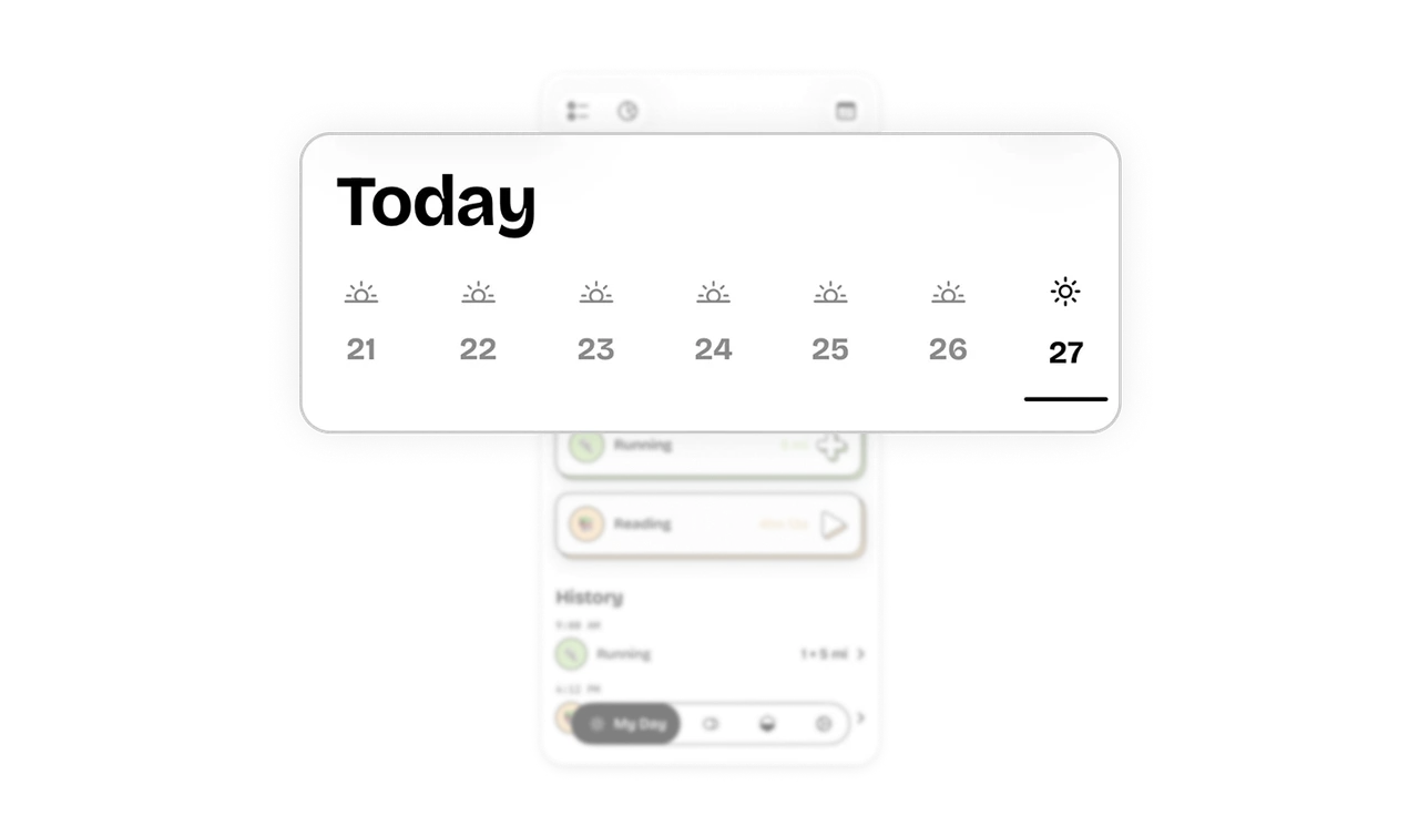 Smart Horizontal Calendar
