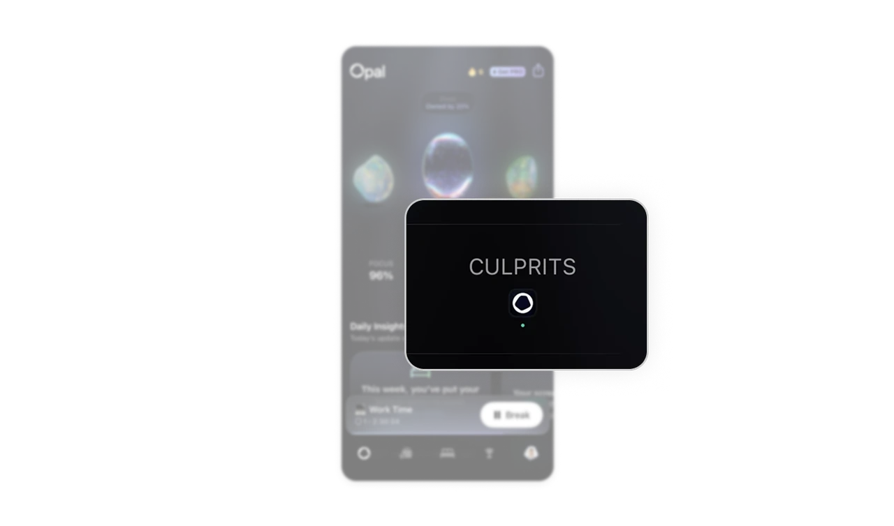 Culprits as stacked app icons name the enemy instantly