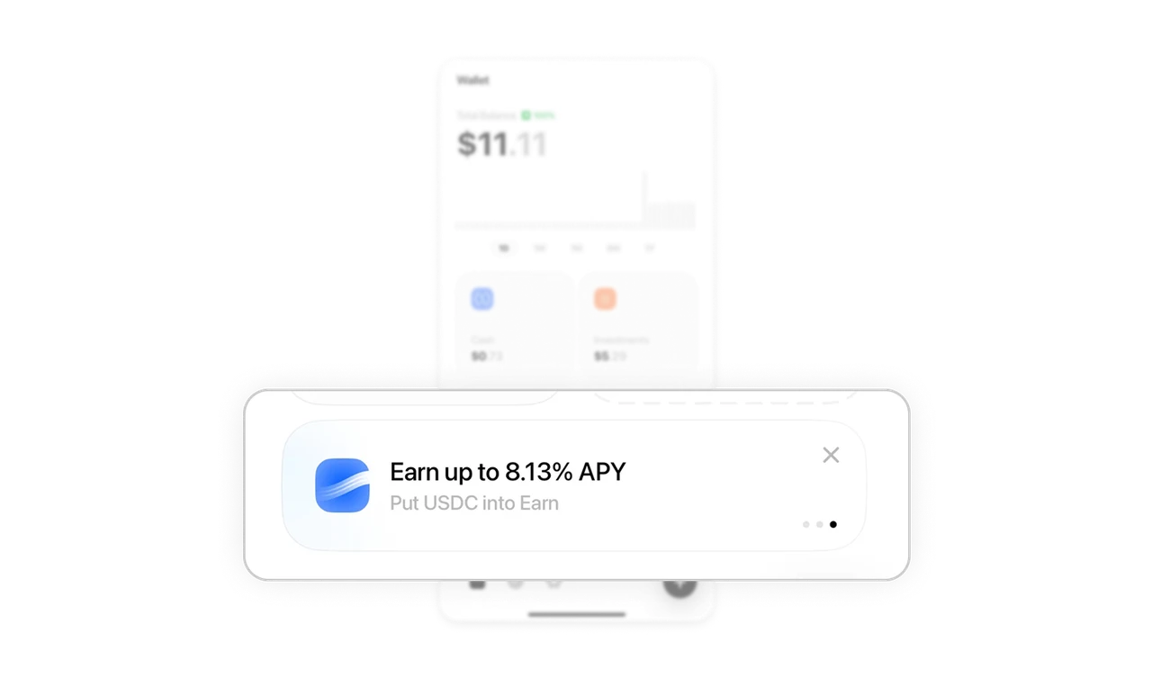 Promotional content blends naturally with product UI