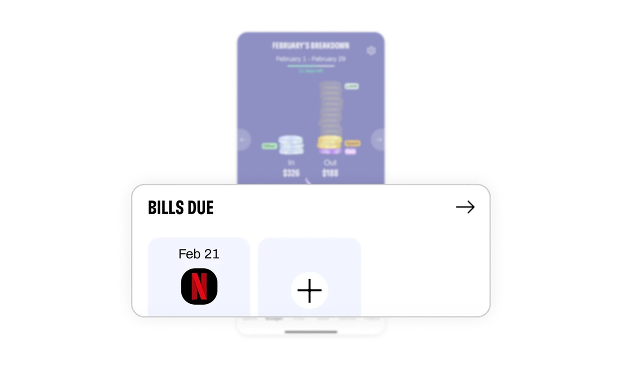 Foresight is built into the bills section