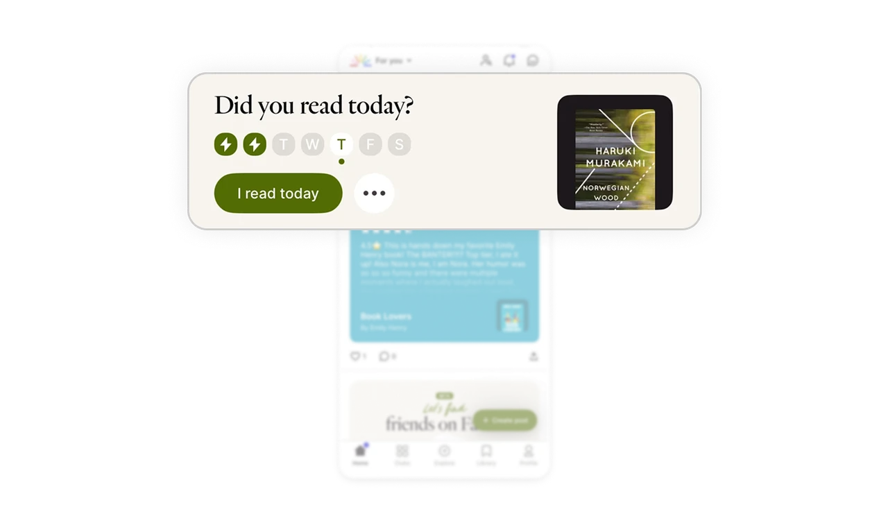 A reading prompt that removes friction