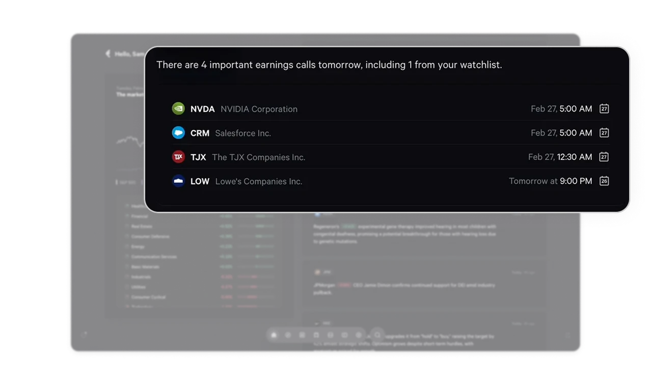 Personalized insights inside news cards