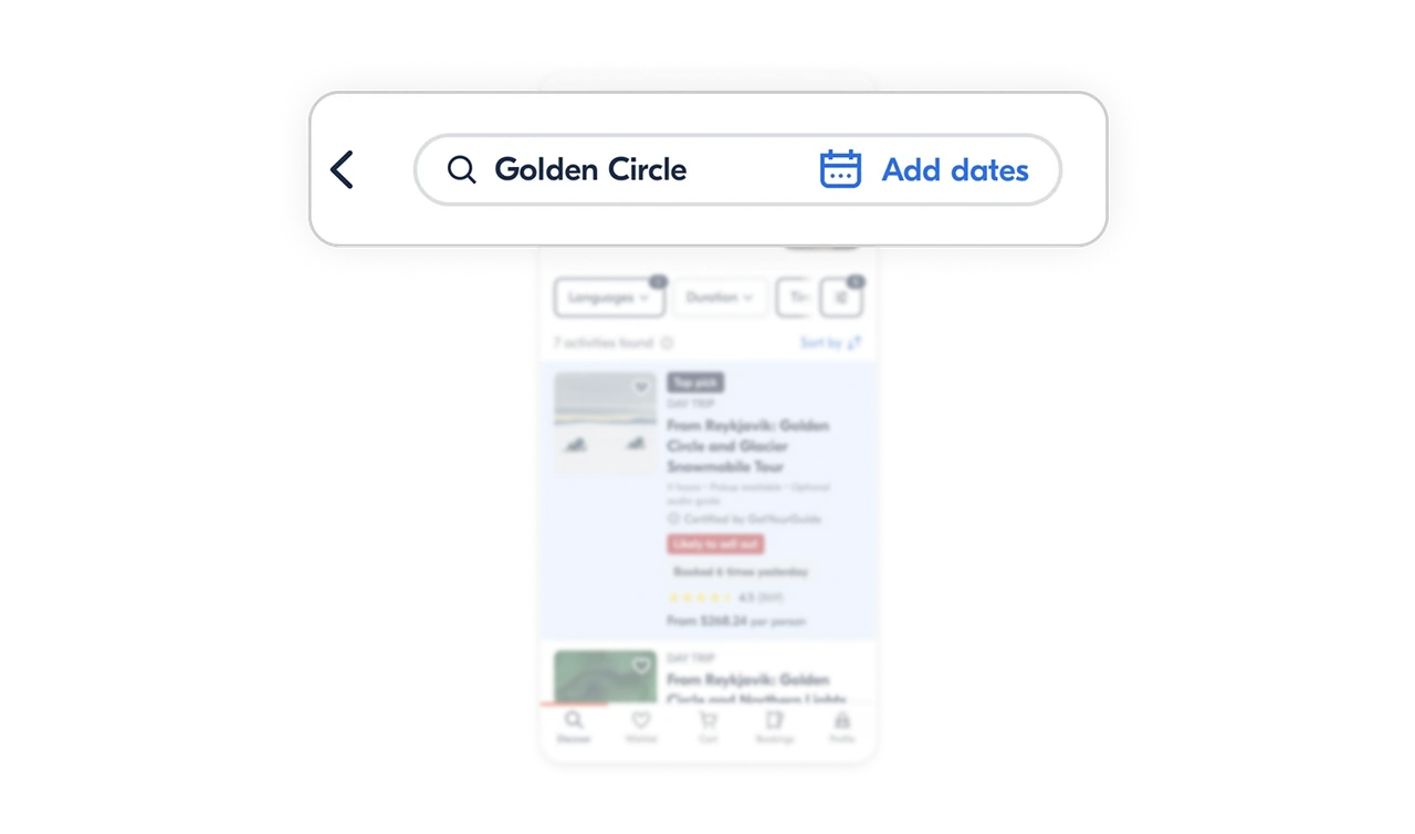 The search bar balances specificity and flexibility